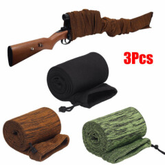 3pcs 54" Shotgun/Rifle Sock Gun Sleeves Dust Protective Cover Guns Storage Bag