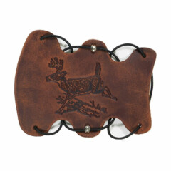 Perfect Fit Leather Armguard - Classic Whitetail Design