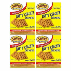 4 Packs - Original Flavor - Savory Saltine Party Cracker Seasoning - Great Taste
