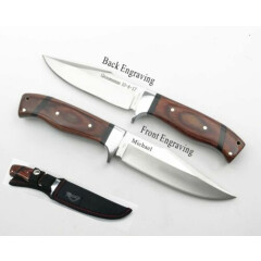 Christmas,Groomsman Gift- Personalized Engraved Hunting Knife Rosewood handle-68