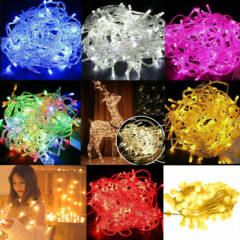 10M 100 LED Christmas Tree Fairy String Party Lights Lamp Xmas Waterproof