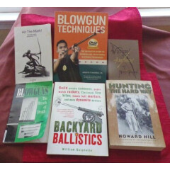Archery, Blowgun and Backyard Ballistics books lot of 6 books