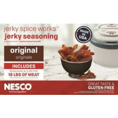 BJ-18 Jerky Spice Works NEW 9 Pack Original Flavor Beef Jerky Seasoning By Nesco