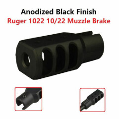 US Seller! Black Slip On Ruger 1022 10 22 Tanker Style Muzzle Brake