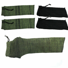 4 pcs 14" Gun Sock Handgun Pistol Tactical Storage Sleeve Cover Case Black Green