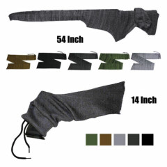 54 / 14 inch Rifle Sleeve Silicone Treated Sock Pistol Gun Socks Storage Pouches