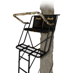 Muddy Maxim Double 16 Ft Tall 2 Person Deer Hunting Ladder Treestand,2 Harnesses