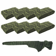 8Pcs 54" Rifle Shotgun Gun Sock Cover Bag Sleeve Hunting Shooting Storage Cases