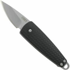 CRKT Dually Folding Pocket Knife 1.72" Blade Bottle Opener Black Handle 7086