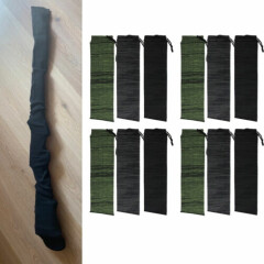 12pcs 54" Gun Socks Rifle Shotgun Shooting Hunting Bag Cover Gun Sleeves Storage