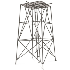 Elevated Hunting Platform 10' Durable Sturdy Powder Coated Steel Construction 