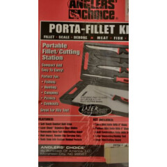 NEW Anglers' Choice 5 Piece Porta-Fillet Kit w/ Case (PFTK-414) 