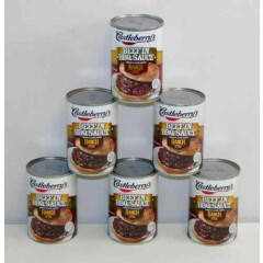 6X CANS Castleberry's Beef in BBQ Sauce Ranch Style 10.5 oz Sandwich Pulled Meat