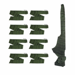 8Pcs 54" Gun Sock Rifle Shotgun Case Protective Cover Storage Bag Sleeves Green