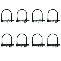 Highwild 8 Pack Silent Shaft Locking Pin with Spring - for Farm Lawn Garden - Hu