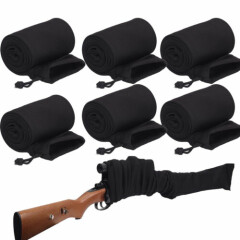 6Pcs Black Long Gun Sock Rifle Shotgun Sleeve Protective Cover Case Bag Outdoor