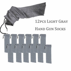 12pcs Pistol Sock Military Handgun Cover Case Airsoft Storage Sleeves Outdoor