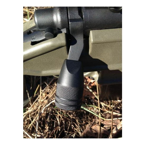 Remington 700 Black Bolt on Knob Tactical Knob Aluminum Knurled Bolt Lift  Thumb {1}