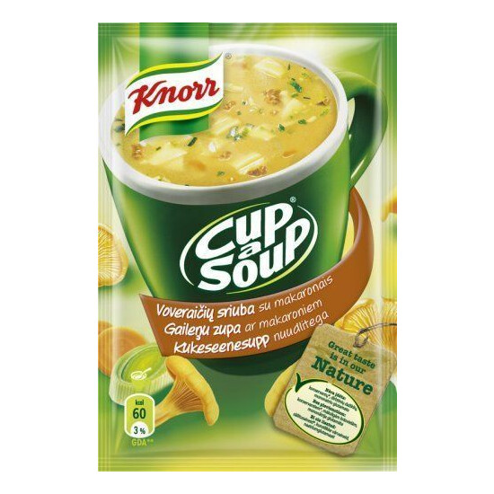 KNORR Cup a Soup Instant Soup with Croutons & Noodles Wide Selection of Flavors image {7}