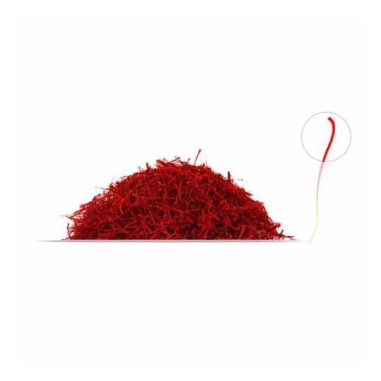 5 Grams Saffron Threads Grade A+ All-Red Super Negin Fresh from new season image {5}