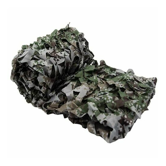 Woodland Camouflage Camo Army Net Netting Camping Military Hunting 6.5x32.8ft image {13}