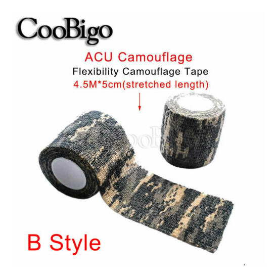 Adhesive Duct Tape Outdoor Camouflage Waterproof Hunting Stealth Tape Wraps image {8}