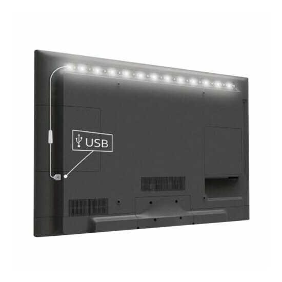 5V 5050 60SMD/M RGB LED Strip Light Bar TV Back Lighting Kit+USB Remote Control  image {31}