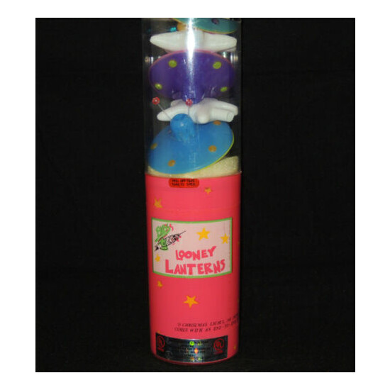 6 Retro Toy Spaceship + Stars Looney Lantern Christmas Tree String Party Lights  image {4}