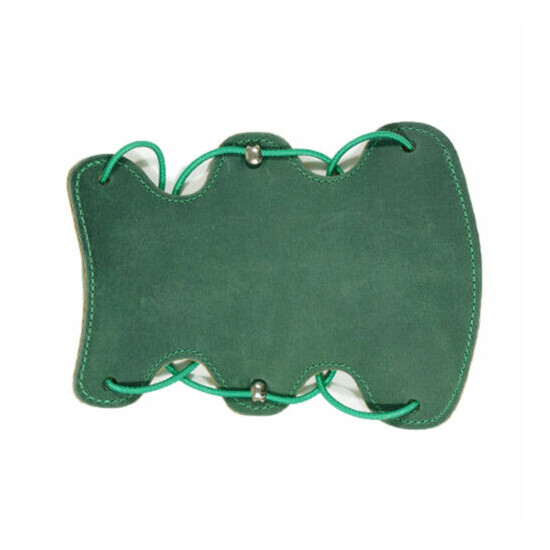 Perfect Fit Leather Armguard - Green image {1}