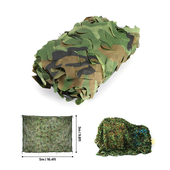 1.5X5M/7M Outdoor Camp Camouflage Nets Hunting Blinds Shooting Shelter Woodland  image {12}