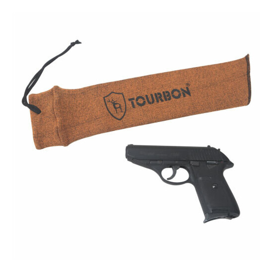 Tourbon 5 Packs Pistol Sock Silicone Treated Handgun Safe Storage Cover in USA image {7}