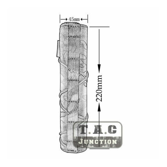 Emerson 8.5" 22cm Suppressor Mirage Heat Cover Shield Sleeve Muffler Shooting image {6}