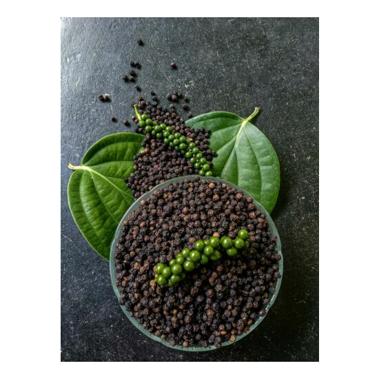 Ceylon Dried Black Pepper 100% Organic Freshly Nature Good Quality Spice Thumb {3}