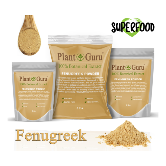 Fenugreek Seed Powder Non-GMO Trigonella Foenum Graecum Bulk Methi  Thumb {1}