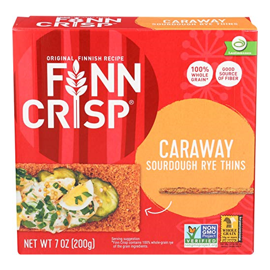 Finn Crisp Crispbread, Caraway, 7-Ounce Pack of 9 image {1}