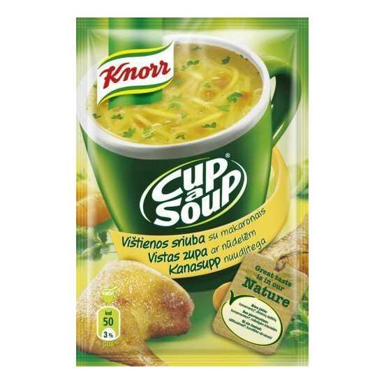 KNORR Cup a Soup Instant Soup with Croutons & Noodles Wide Selection of Flavors image {9}