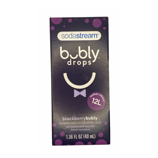 NEW Sodastream Bubly Drops Blackberry 1.36oz Makes 12L RARE FIND! FREE SHIPPING! image {1}