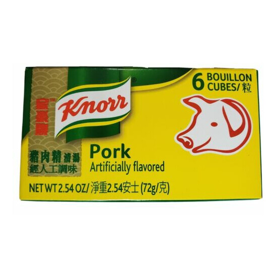 Knorr Pork Bouillon Cubes 63g ( 6 Cubes 1 Box ) Pack of 4 Thumb {2}