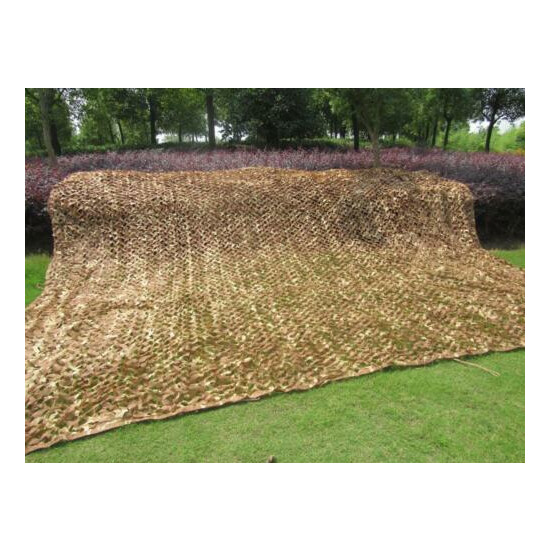 Woodland Camouflage Netting Military Camo Hunting Shooting Hide Cover Net image {9}