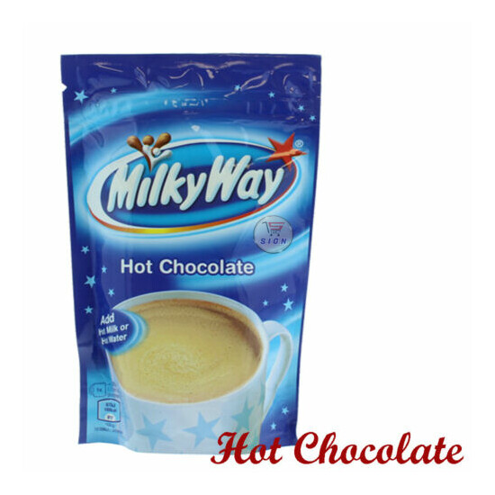 MALTESERS /BOUNTY/MILKY WAY HOT CHOCOLATE POUCH 140g image {2}