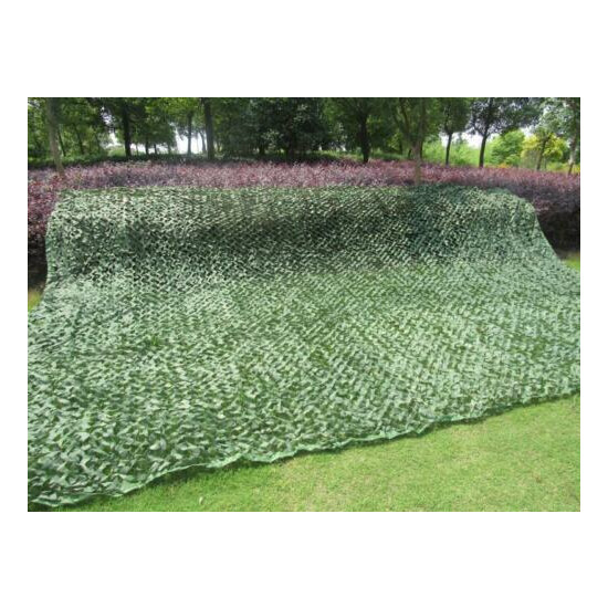 Woodland Camouflage Netting Military Camo Hunting Shooting Hide Cover Net image {8}