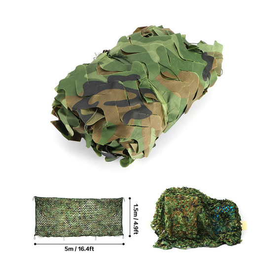 1.5X5M/7M Outdoor Camp Camouflage Nets Hunting Blinds Shooting Shelter Woodland  image {10}