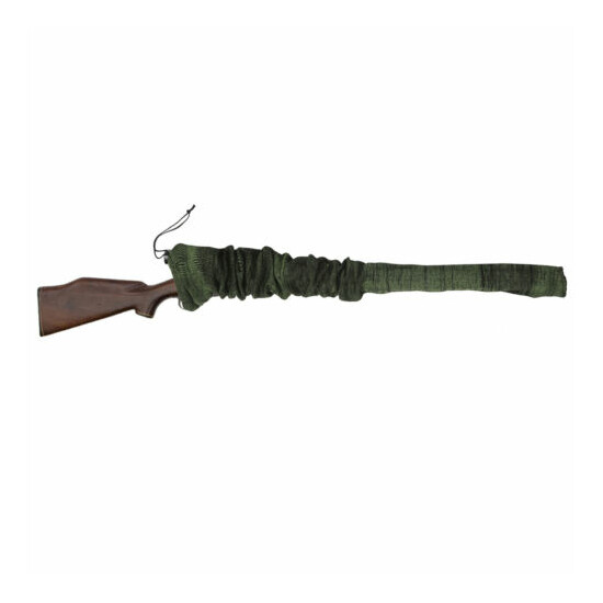 Tourbon Green Silicone Socks 52" Rifle Sleeves Gun Bag Sack Cover Shooting image {6}