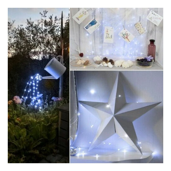 100/200 LED Solar Fairy String Light Copper Wire Outdoor Waterproof Xmas Deco Thumb {5}