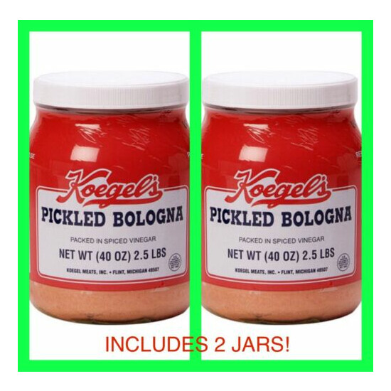 Koegel's Pickled Bologna ~ Includes 2 Jars! ~ FREE SHIPPING image {1}