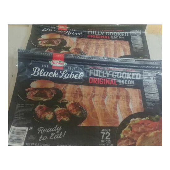 Hormel Black Label Fully Cooked Bacon 72 slices - pack of 2 Thumb {5}