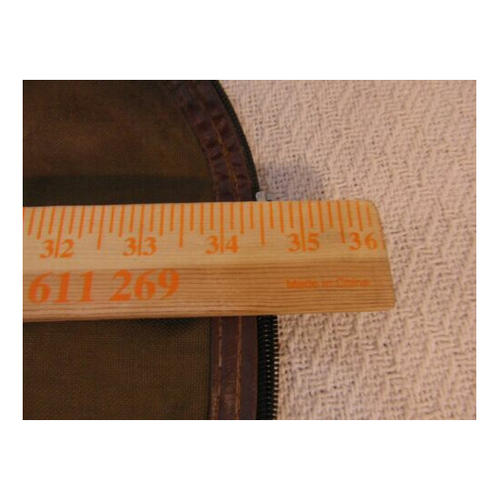 Vintage Half Zipper Firearm Soft Case Carrying Handles / Leather Straps 33668 image {3}