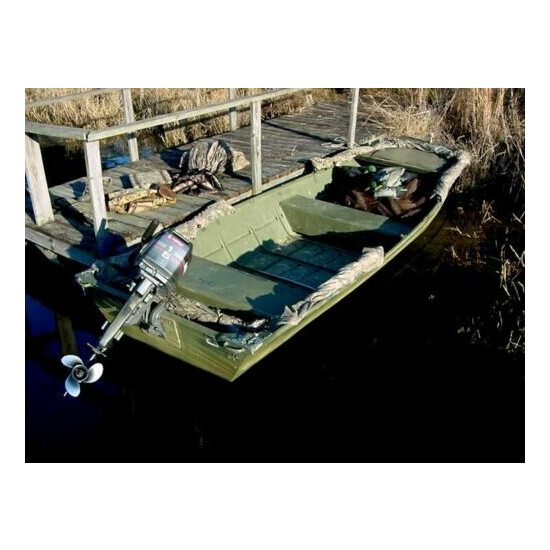 FLYWAY SPECIALTIES EASY-UP DUCK BOAT BLIND WITH TOP KIT. SMALL - UP TO 15'  image {6}