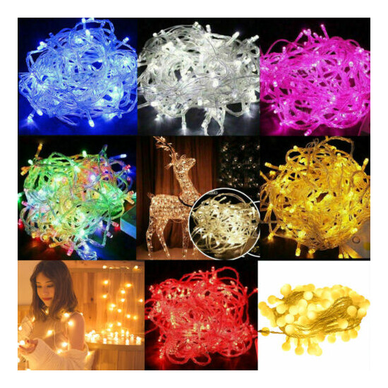 10M 100 LED Christmas Tree Fairy String Party Lights Lamp Xmas Waterproof image {1}