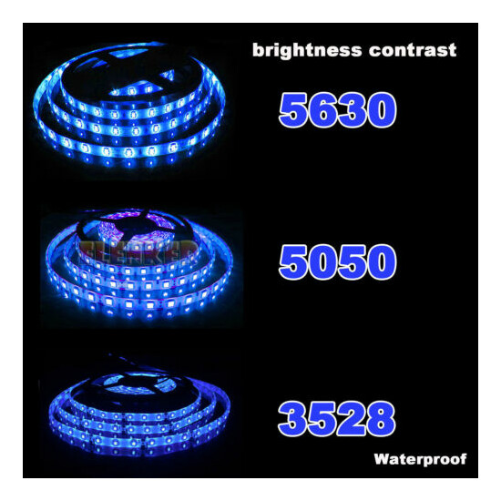 Super Bright 5M 10M 3528 5050 5630 SMD 300 600 LED Flexible Strip light DC12V US Thumb {15}